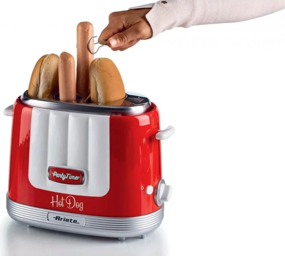 Pripomoček za hot-dog Ariete, rdeč