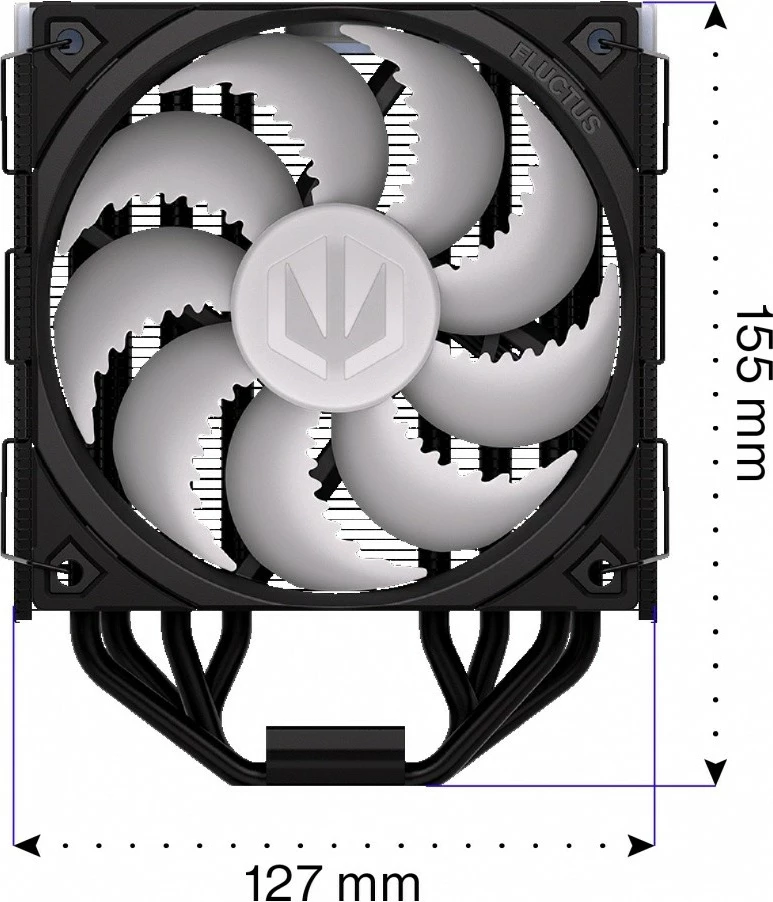 Hladilnik procesorja z ARGB osvetlitvijo, 120 mm, črn Endorfy Fera 5 Black ARGB, EY3A012