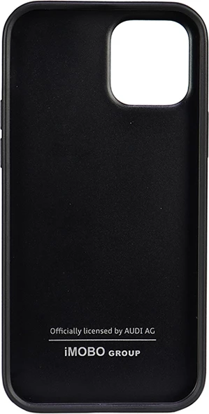 Ovitek iz sintetične usnja za iPhone 12/12 Pro 6,1", Audi, črn