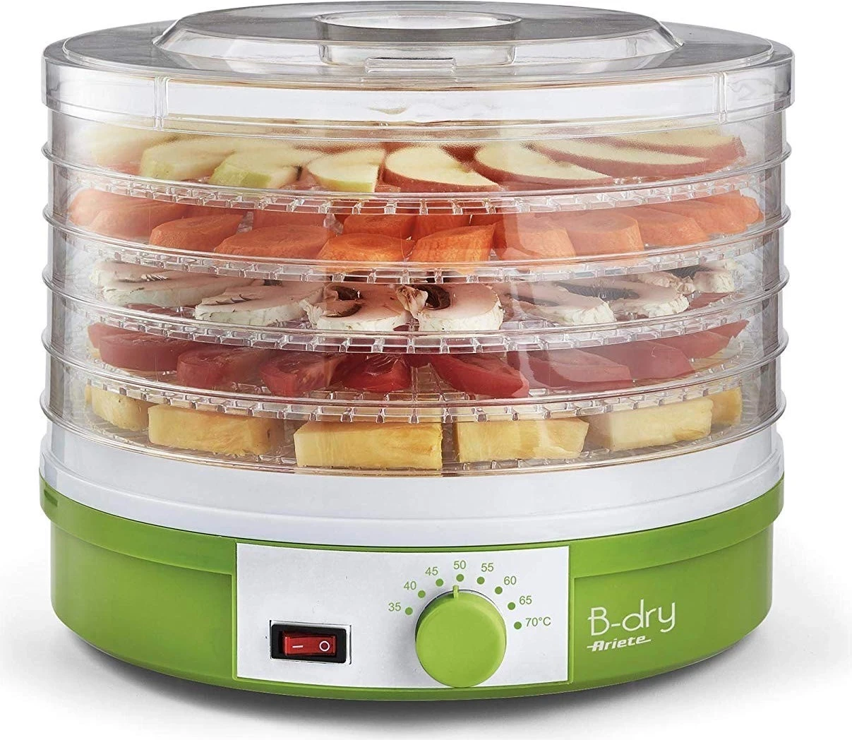 Sušilnik hrane Ariete 616 B-Dry, temperaturni nadzor, bel