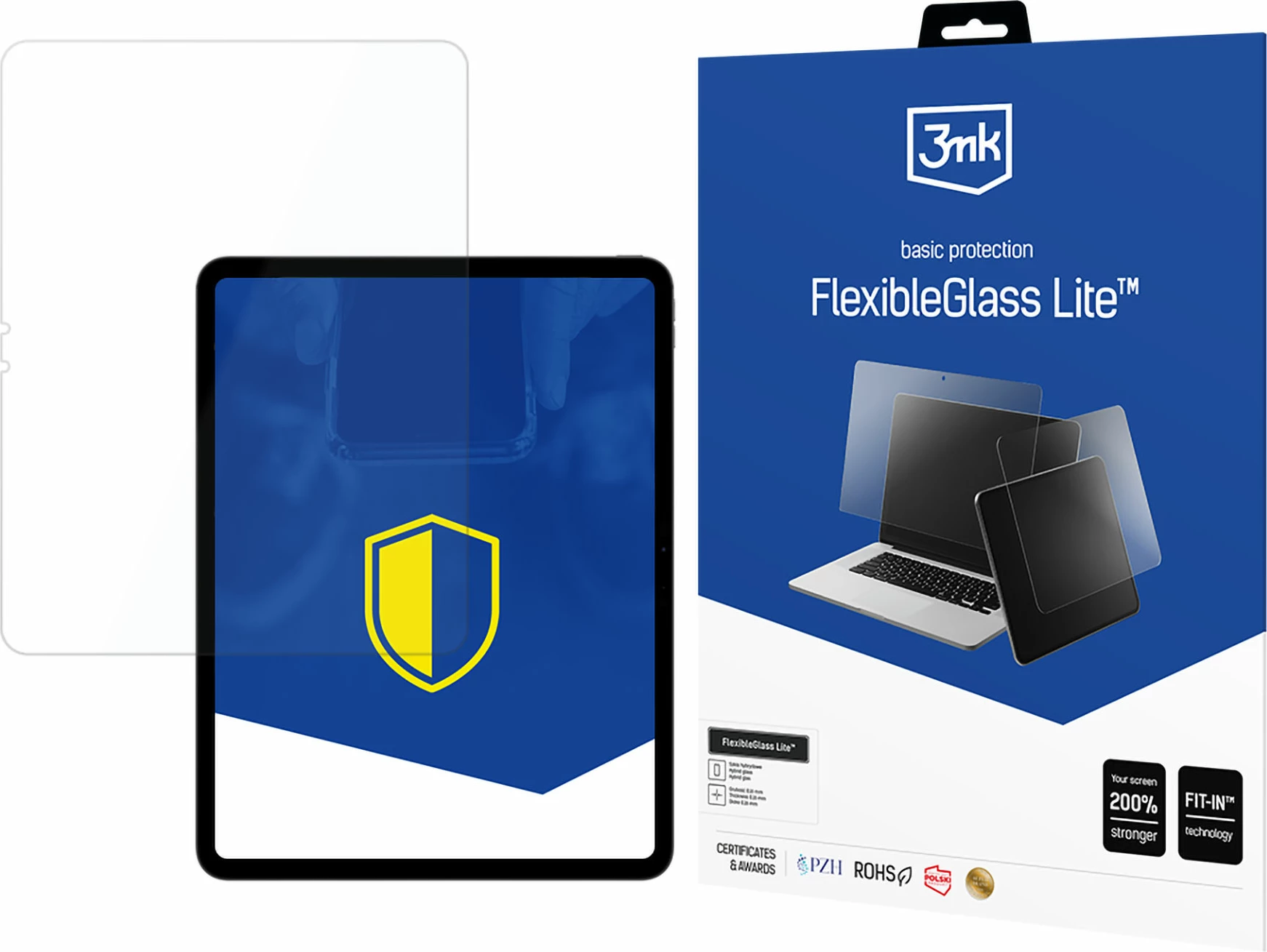Hibridno zaščitno steklo za tablico FlexibleGlass Lite za iPad Pro 13" 2024, 3mk