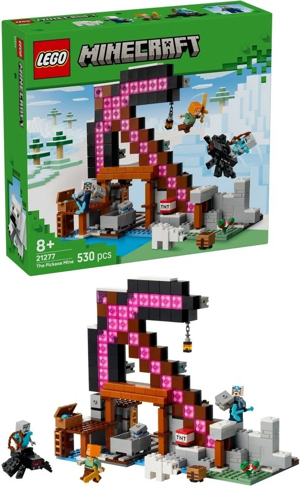 Set gradnje The Pickaxe Mine, LEGO Minecraft 21277, 530 kosov