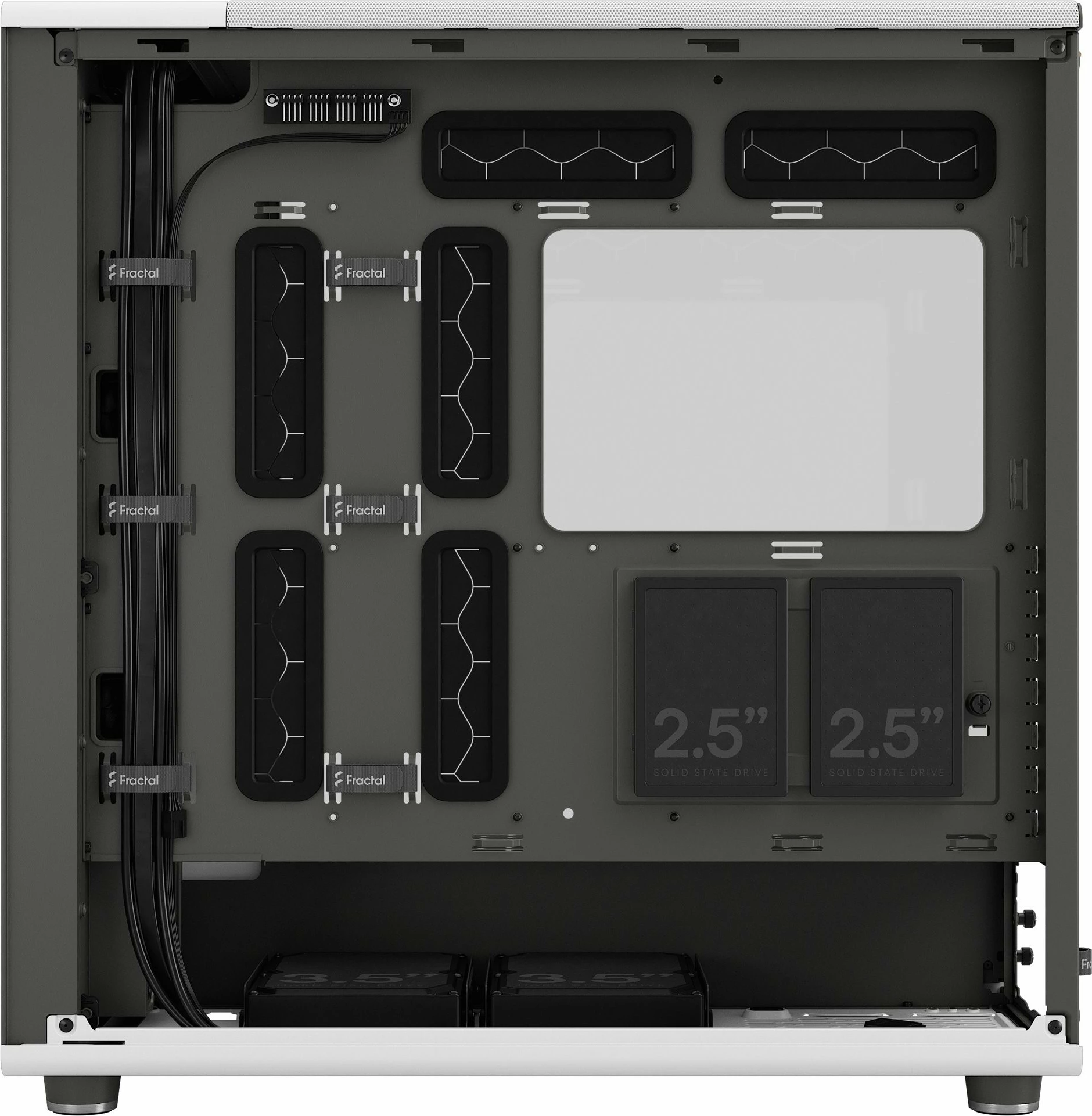 Midi Tower ohišje za računalnik Fractal Design FD-C-NOR1X-04, bela, ATX, EATX, micro ATX, Micro-ITX