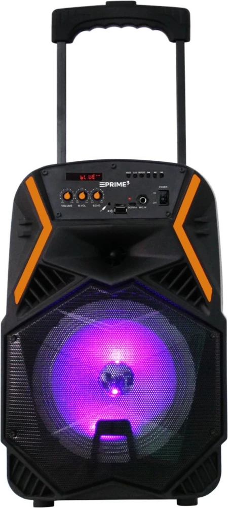 Prenosni zvočnik PRIME3 APS22 BLAZE z Bluetooth, karaoke, brezžični mikrofon, LED, črno/oranžen