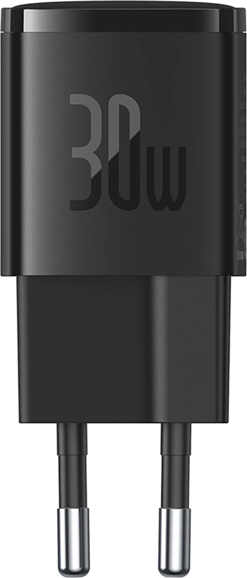 Kompakten stenski polnilec Baseus Cube Pro 30W, USB-C, črn