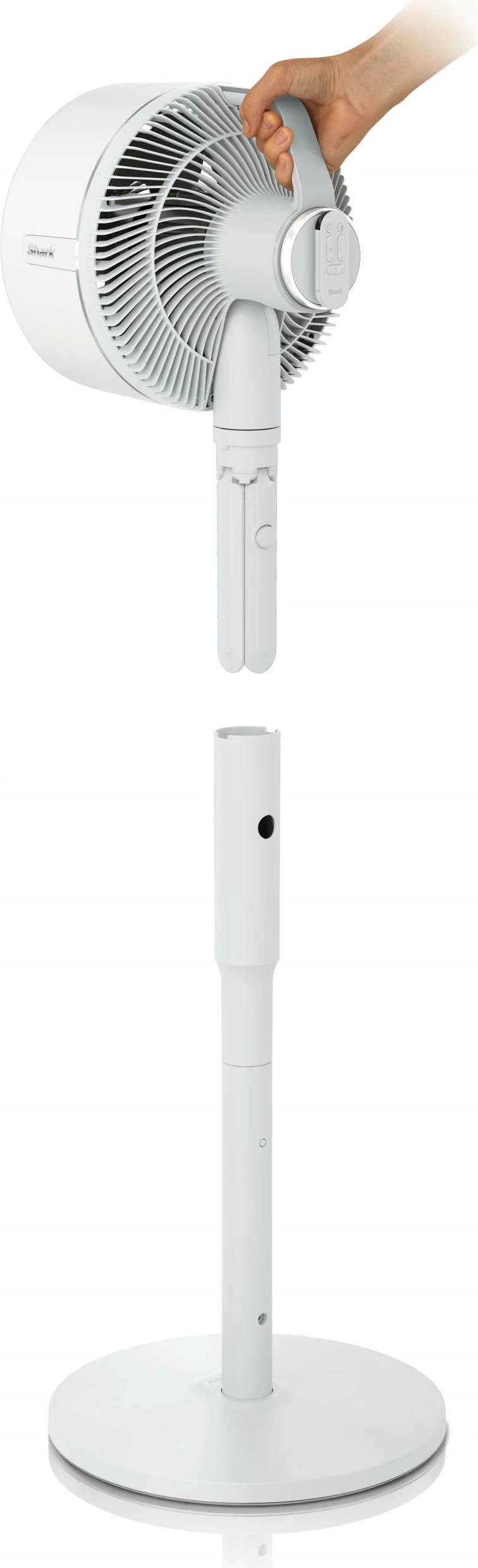 Namizni/stoječi ventilator Shark FlexBreeze, domači, bel