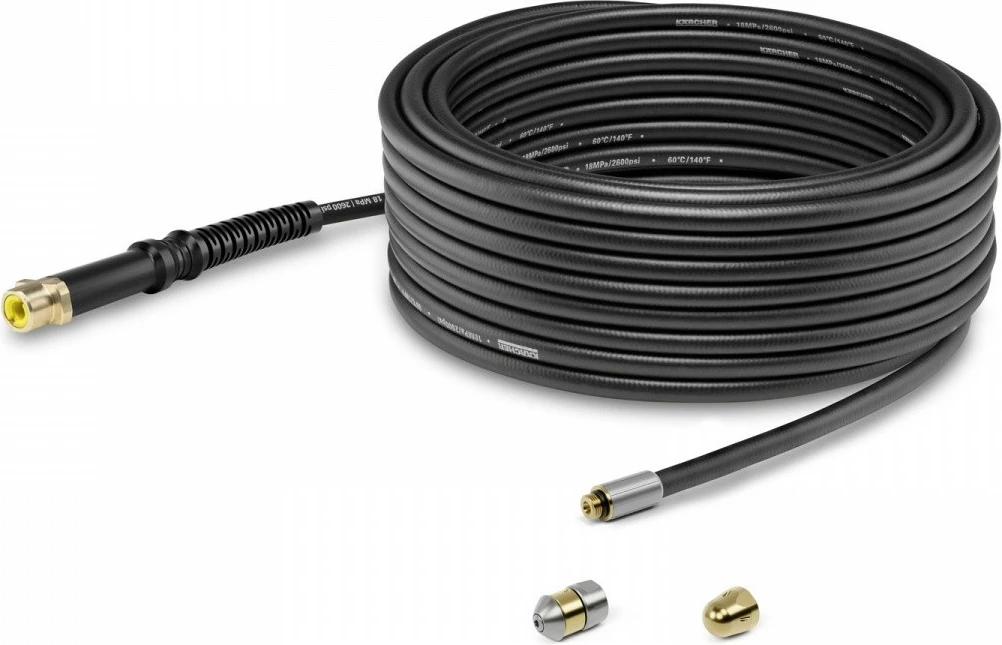 Set za čiščenje cevi 15 m, Karcher 2.644-492.0, črn