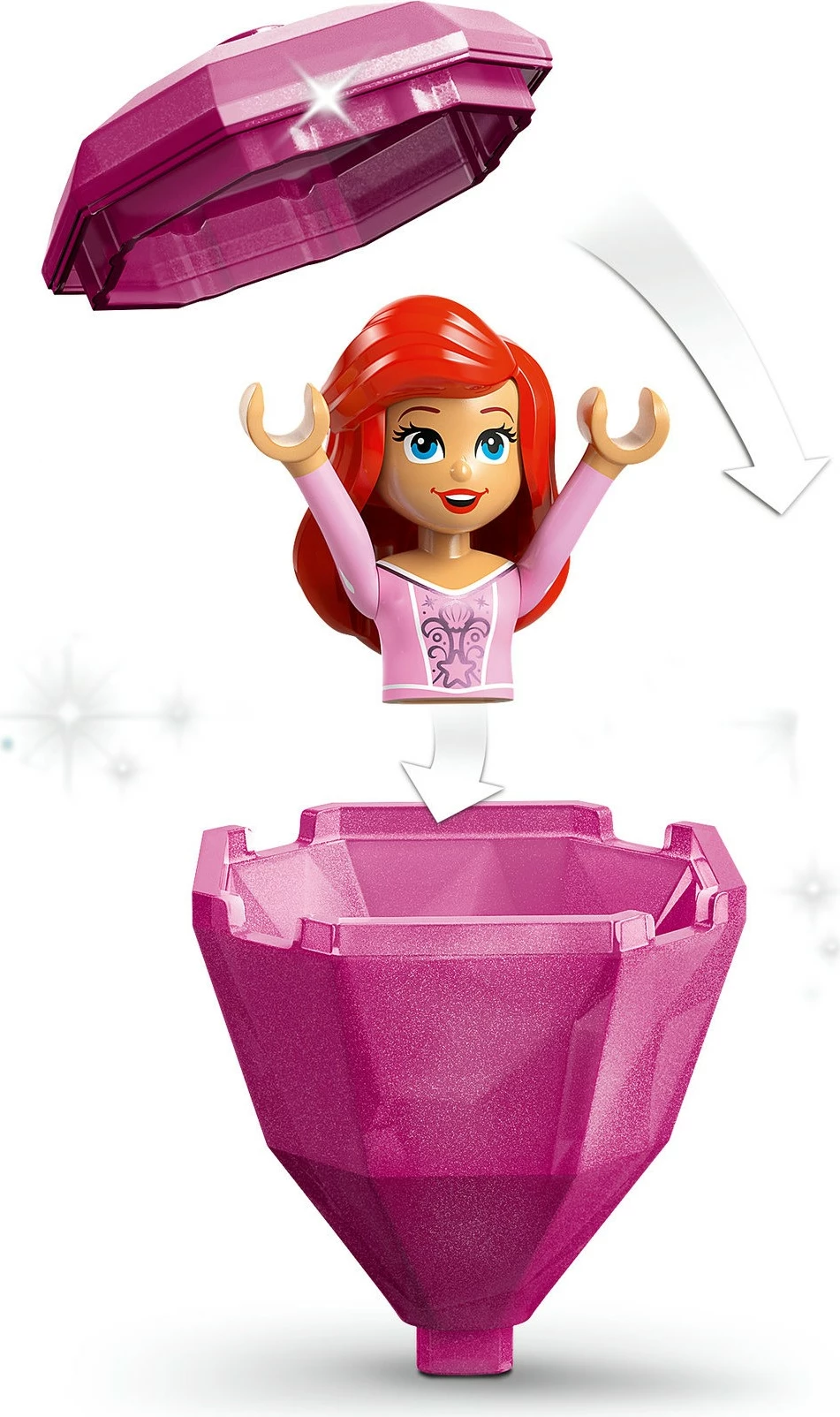 Set za gradnjo Disney Princess Ariel, LEGO 43259, 93 kosov, večbarven