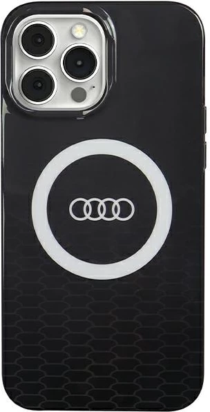 Ovitek za telefon IML z velikim logotipom MagSafe za iPhone 13 Pro / 13, Audi, črn