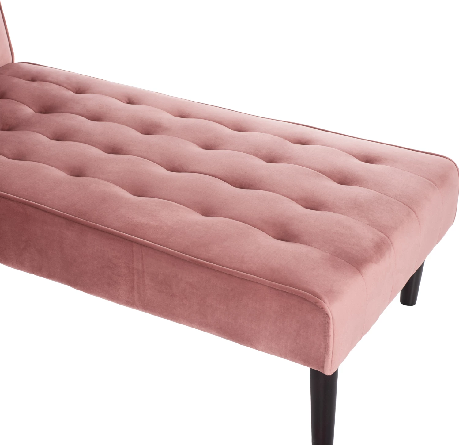 Kotna zofa-postelja ZELDA reverzibilna FH3154.12 žamet v barvi prašno roza 254x163x74H cm