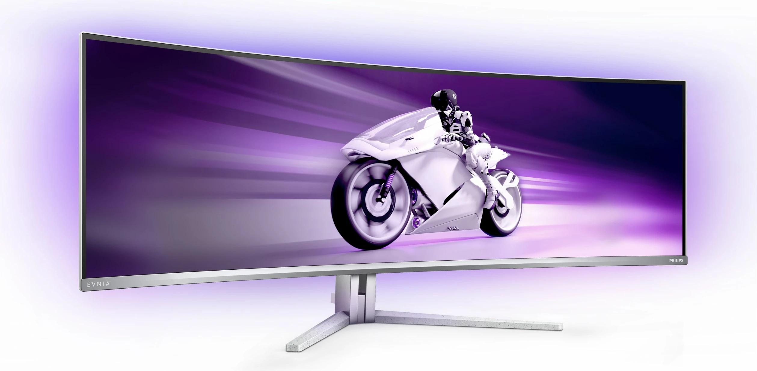Ultraširok QD-OLED zaslon 49 inč, 5120x1440, 32:9, Ambilight, USB-C - Philips 49M2C8900, bel