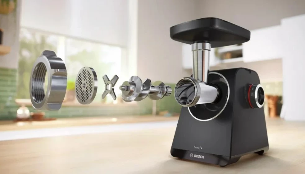 Makinë për grirje mishi Bosch MFWS440B, 1900 W, črno, srebrno