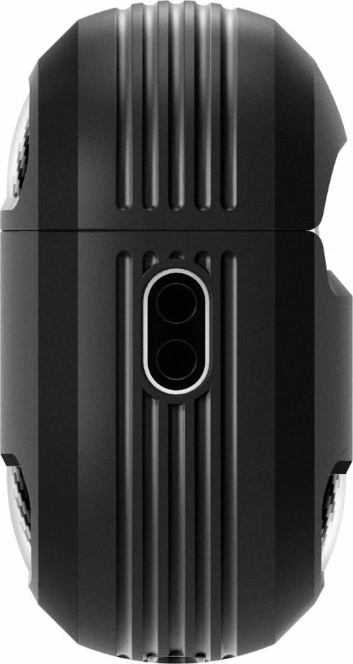 Ovitek Rugged Armor za AirPods Pro 1/2, s karabinerjem, črn Spigen