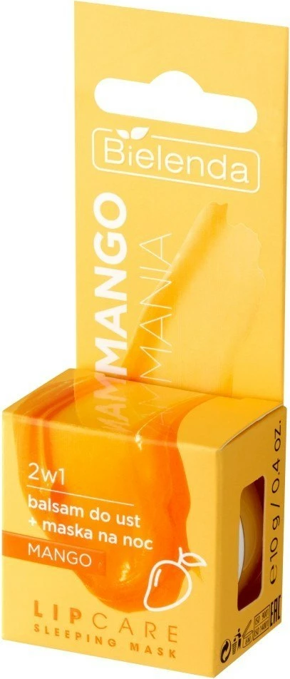 Balzam za ustnice in nočna maska 2-v-1 Bielenda Melon Mania, za ženske, 10 g