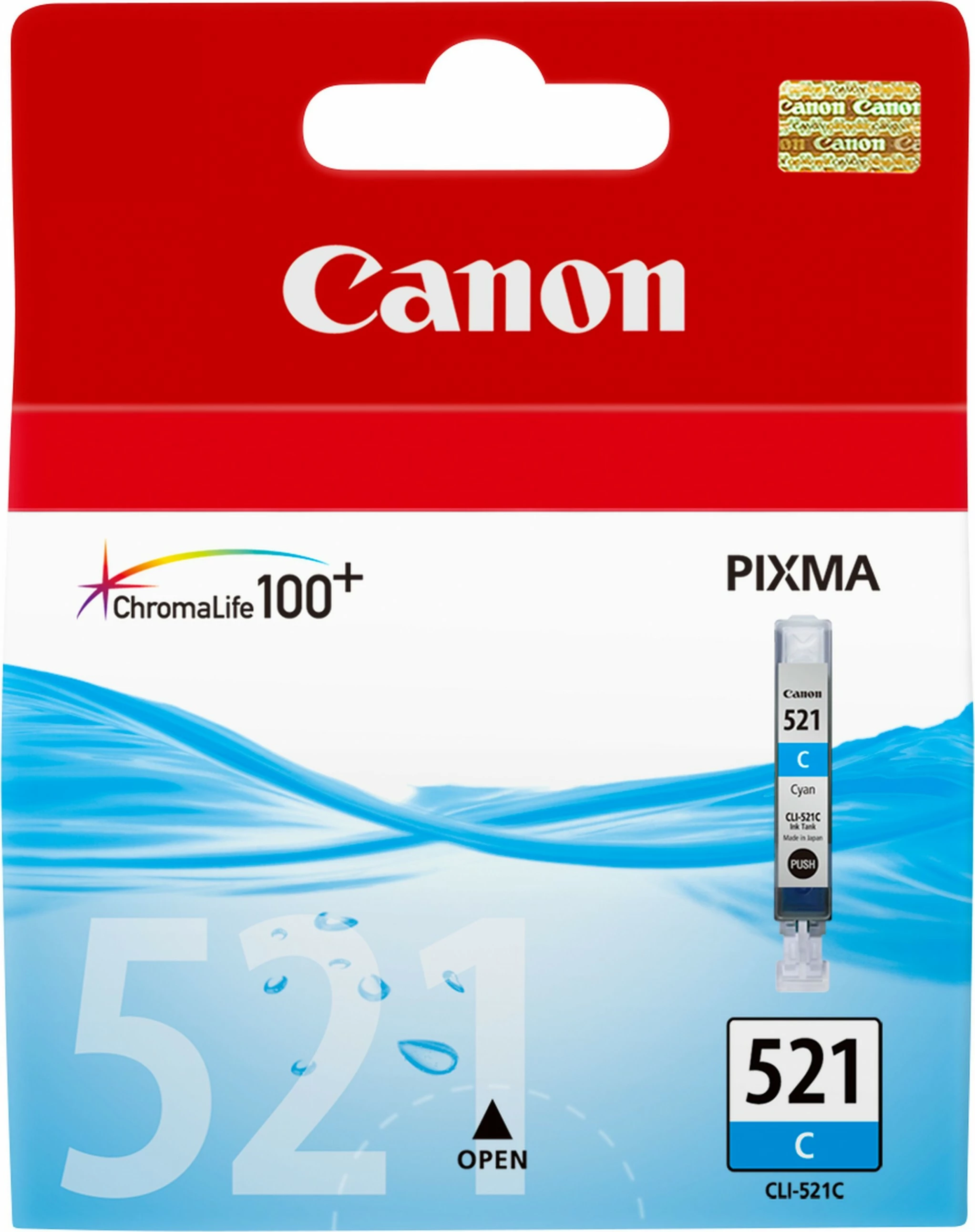 Cijan črnilo Canon CLI-521C, 1 kos