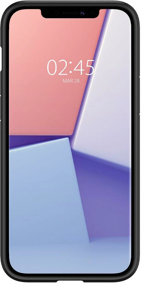 Ovitek Ultra Hybrid Spigen za iPhone 12 / iPhone 12 Pro, mat črn