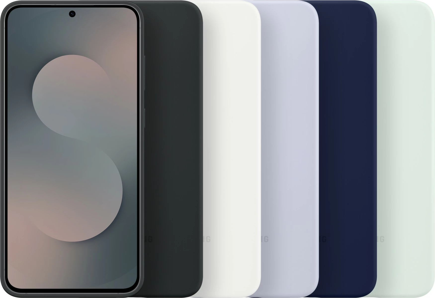 Ovitek iz silikona Samsung Galaxy S25 FE, črn