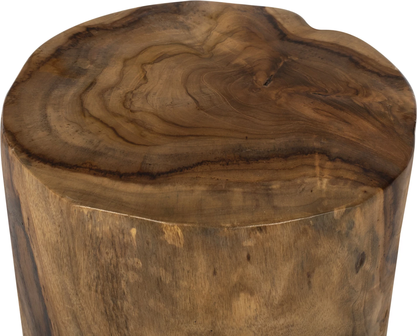 3-nožni stol iz masivnega tikovega lesa v naravni barvi Φ30x40Hcm.FH9349