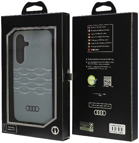 Ovitek z geometrijskim vzorcem Audi IML za Samsung Galaxy S24, trdo ohišje, siv