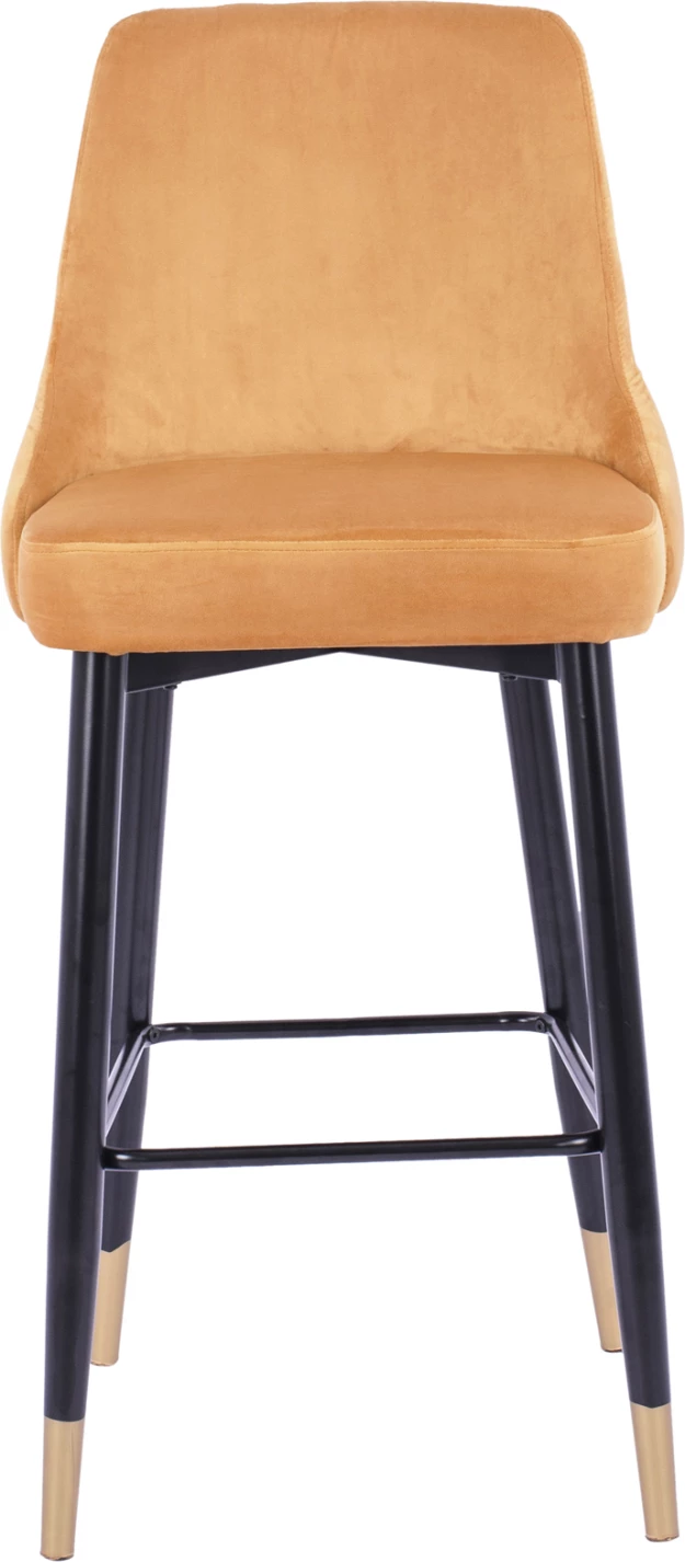 Barski stol SERENITY FH8519.09 Zlati žamet z kovinskim okvirjem 51Χ58Χ110cm, set 2 kosov