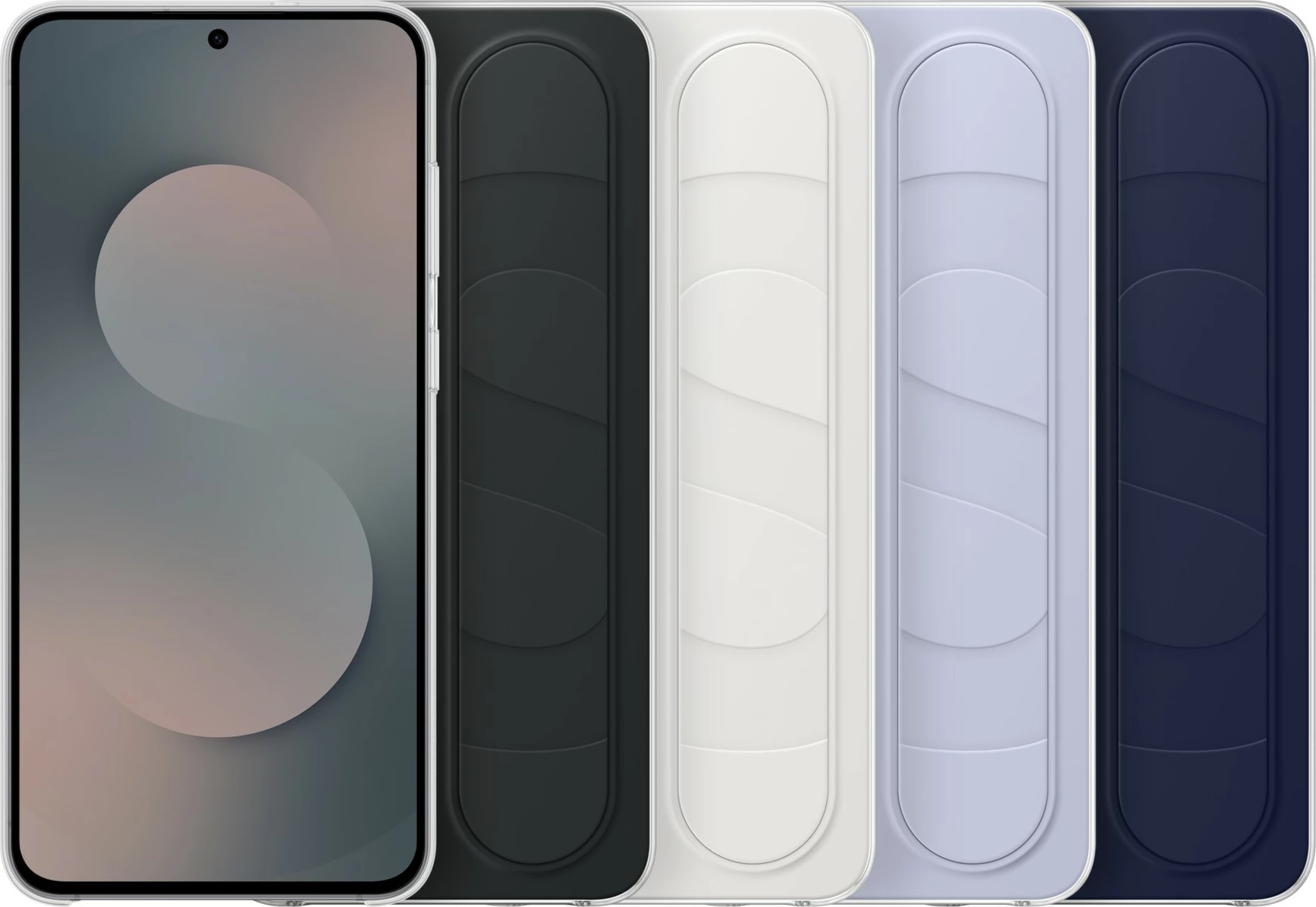 Ovitek za telefon Standing Grip Cover, Samsung Galaxy S25 FE, temno moder