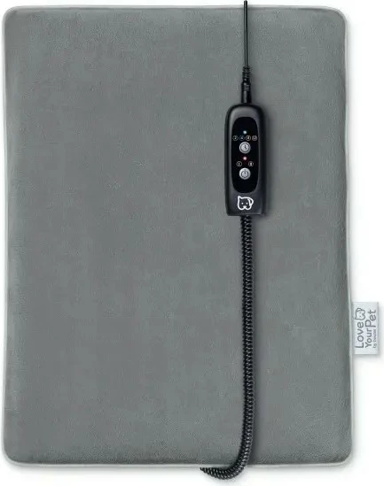 Ogrevalna blazina za hišne ljubljenčke Beurer Lilli PP210, 41 x 34 cm, 2 stopnji, časovnik, 12 V, siva