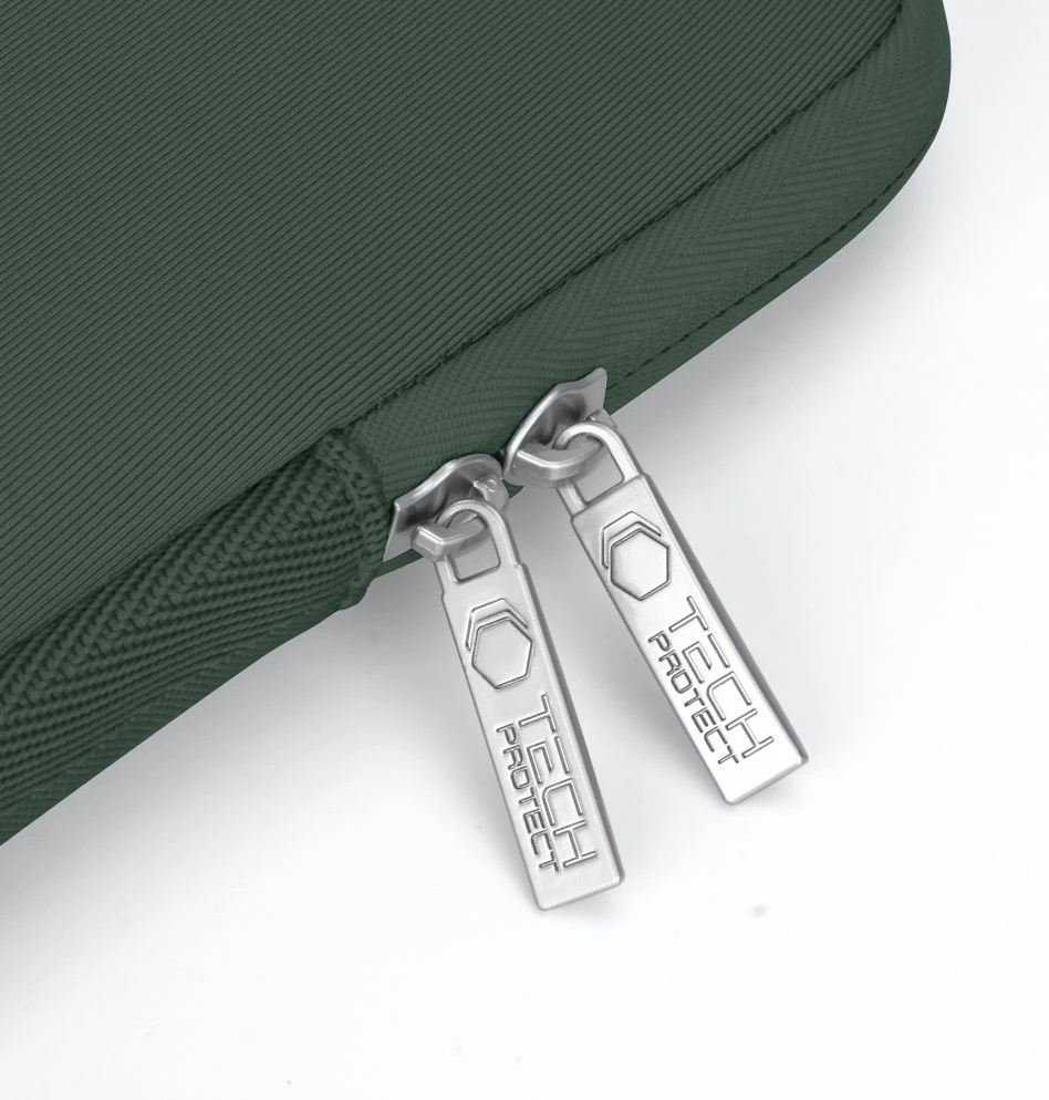 Zaščitna torba za prenosnik 15–16" z mini torbico, Tech-Protect NeoSlim, zelena