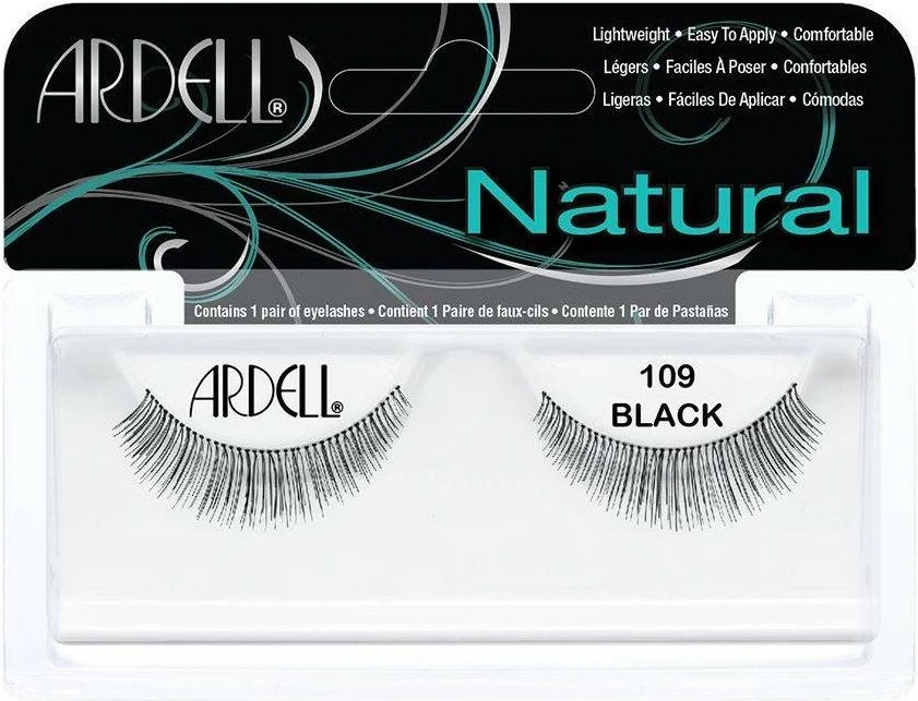 Umetne trepalnice Natural 109, Ardell, črne, 1 kos