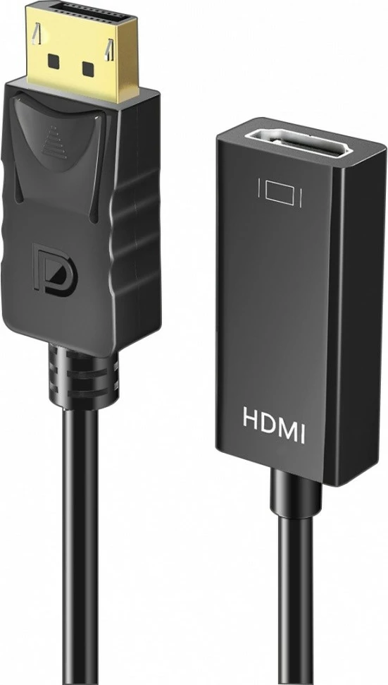 Adapter za DisplayPort v HDMI 4K, iBOX IADP4K, črn