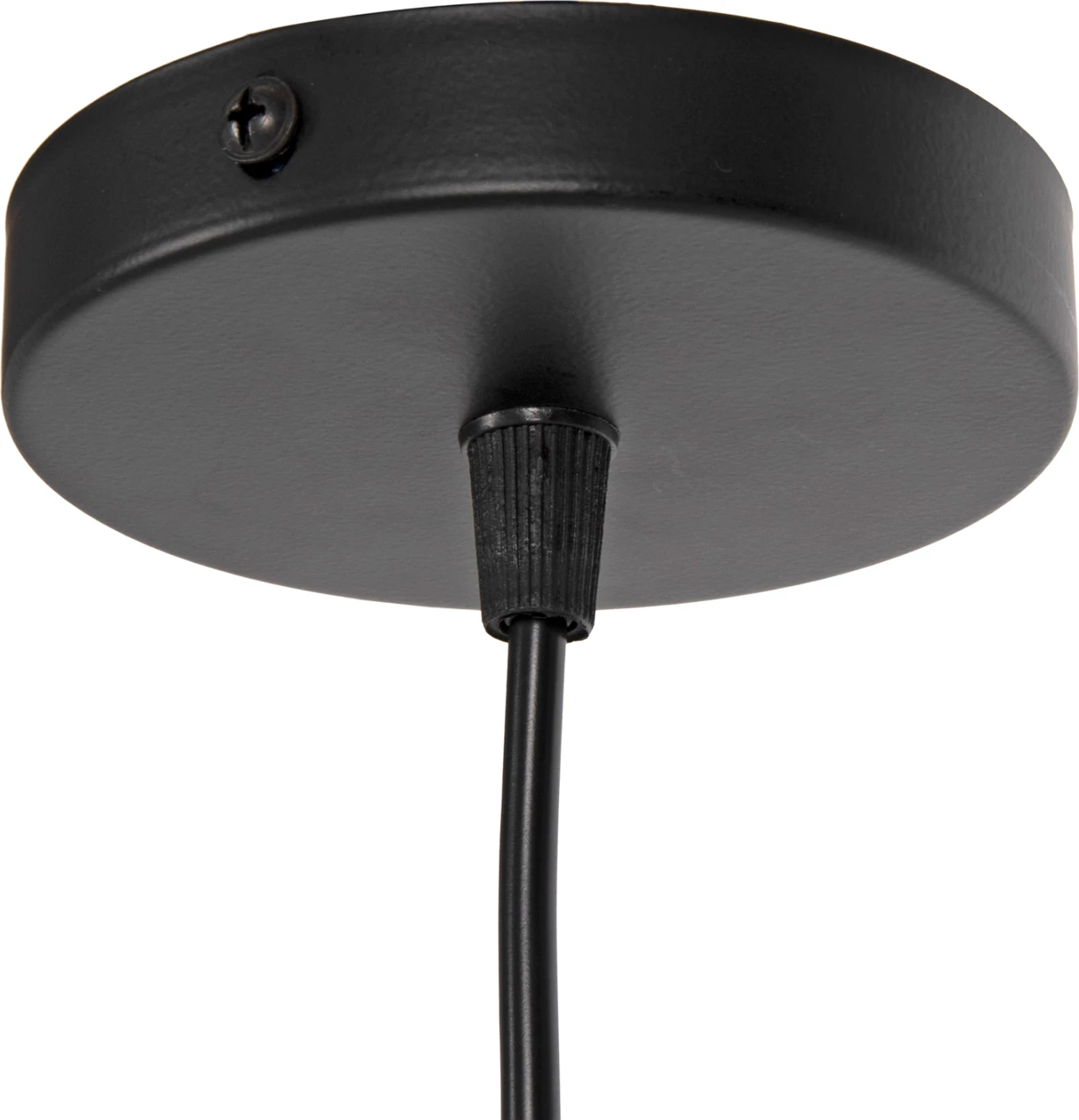 Stropna viseča svetilka HM4114 črna kovinska sferična kapa Φ23x122Hcm