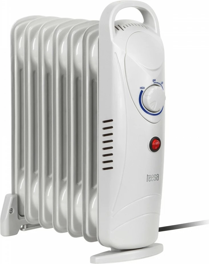 Oljni radiator, 800 W, 7 reber, siv TEESA TSA8035
