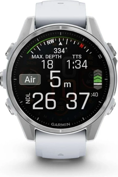 Pametna športna ura Garmin Fenix 8, 43 mm, AMOLED, 32 GB, GPS, srebrna Pametna športna ura Garmin Fenix 8, 43 mm, AMOLED, 32 GB, GPS, srebrna