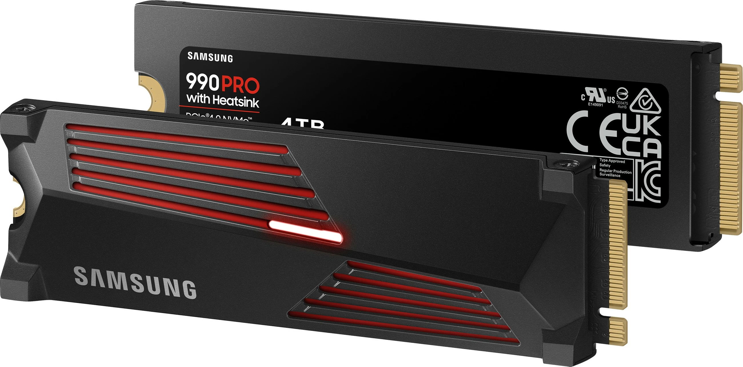 SSD visokih zmogljivosti, Samsung 990 PRO, 4 TB, M.2 2280 PCIe x4 Gen4 NVMe
