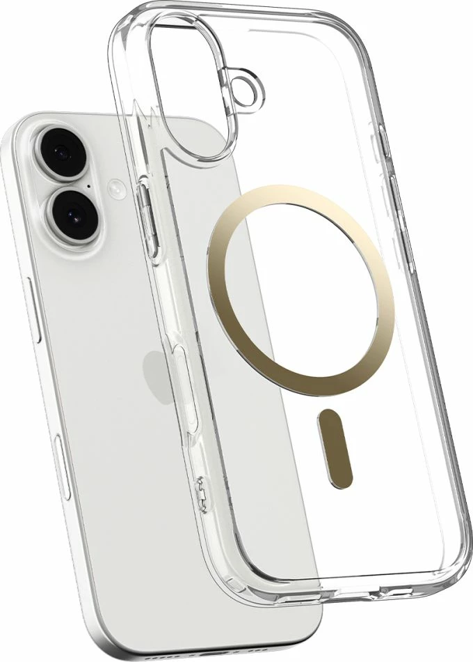 Ovitek Ultra Hybrid MagSafe za iPhone 17, TPU+PC, MagSafe, prozoren zlati - Spigen