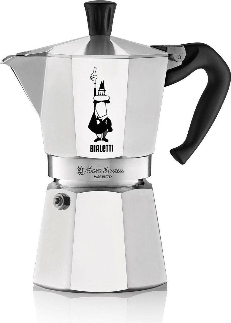 Kafetier za 6 skodelic Bialetti Moka Express, alumin, srebrn