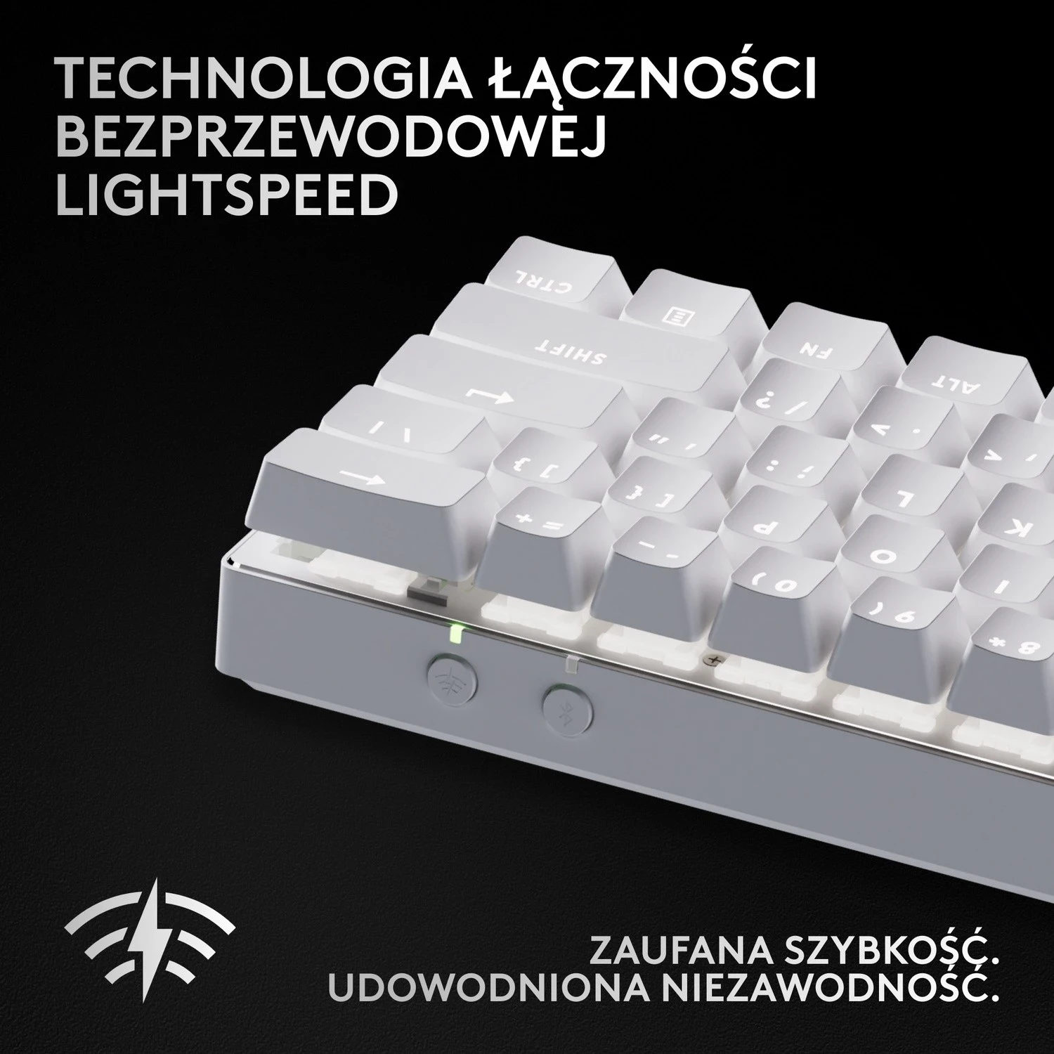 Mehanska tipkovnica z optično-tehnično stikalo Logitech G Pro X 60 Lightspeed, RGB, bela