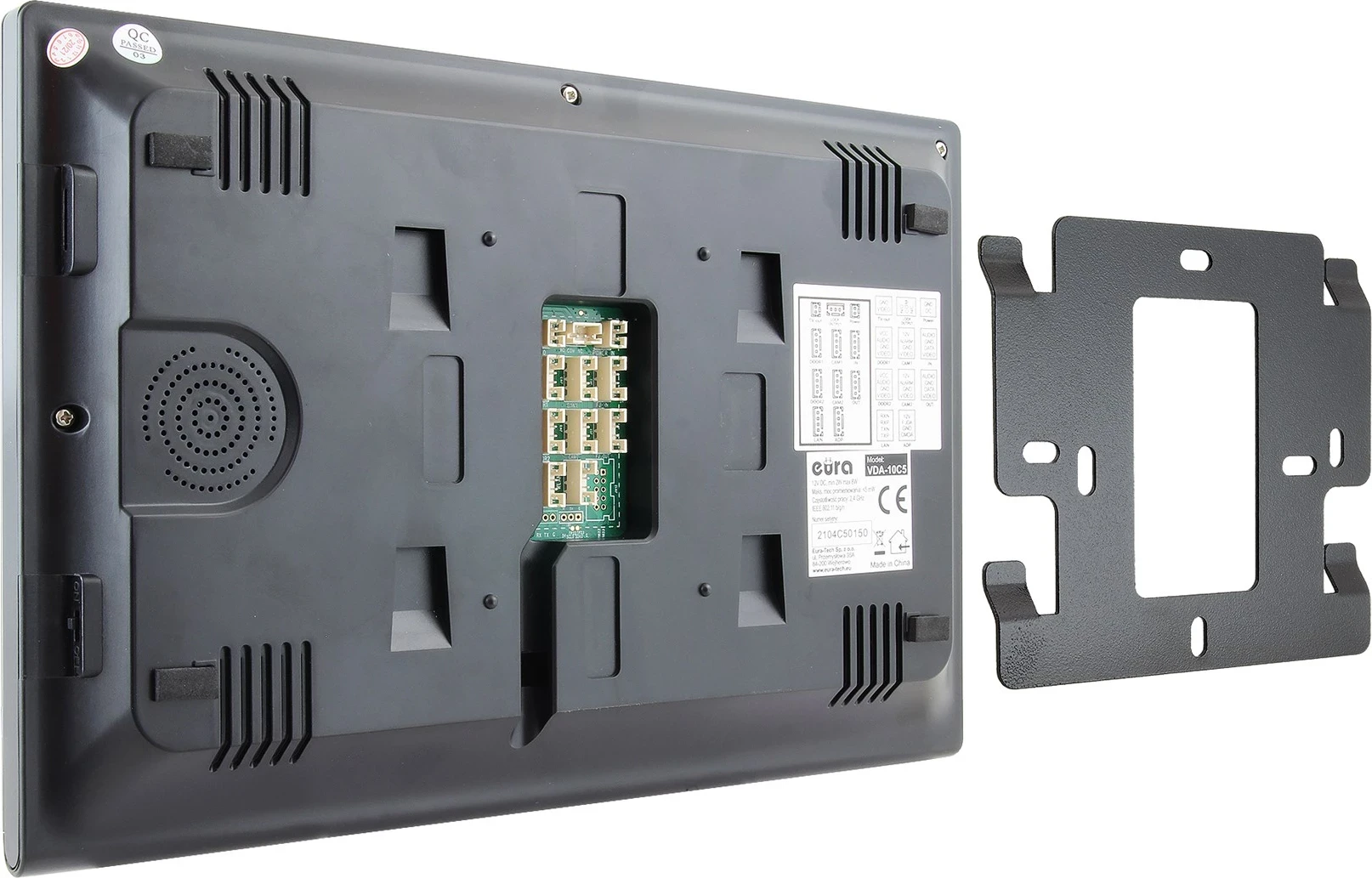 Video domofon, Eura VDP-99C5, črn, WiFi, RFID, TUYA