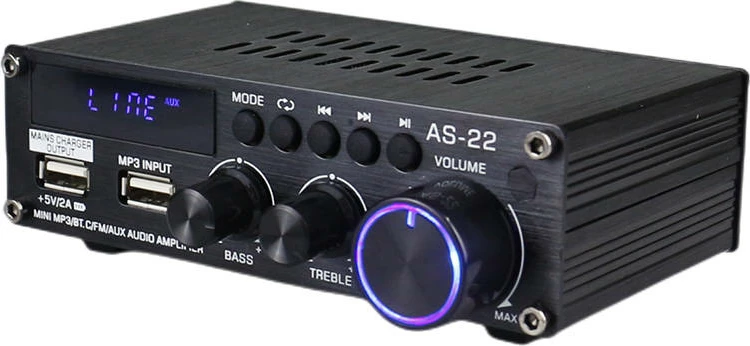 Audio ojačevalnik Blitzwolf AS-22, 45W, Bluetooth 5.0, črn