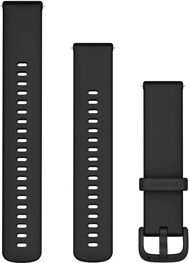 Silikonski pašček za pametno uro, črn, kompatibilen z Garmin Approach S12/S40/S42/S44/S50/D2 Air/D2 Air X10/Forerunner 165