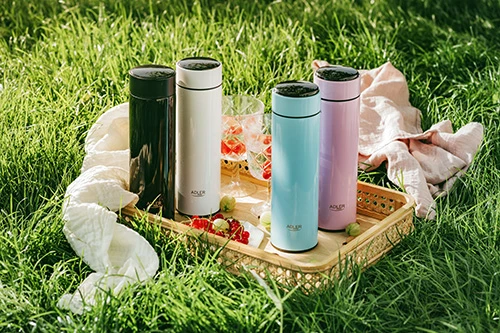 Termos z LED zaslonom, Adler AD 4506, 473 ml, črn