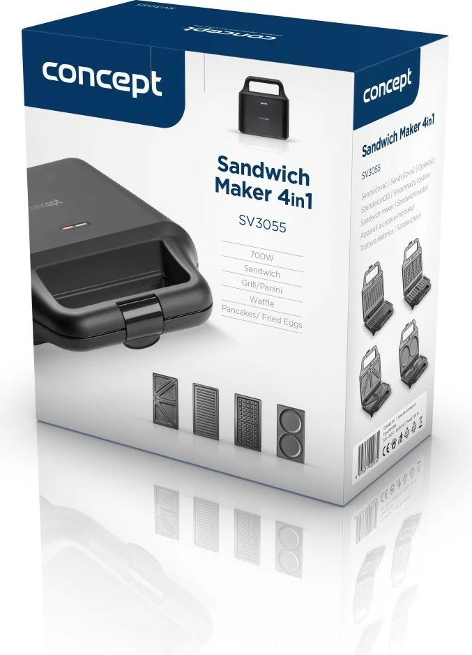 Toster 4-v-1 Concept SV3055, črn