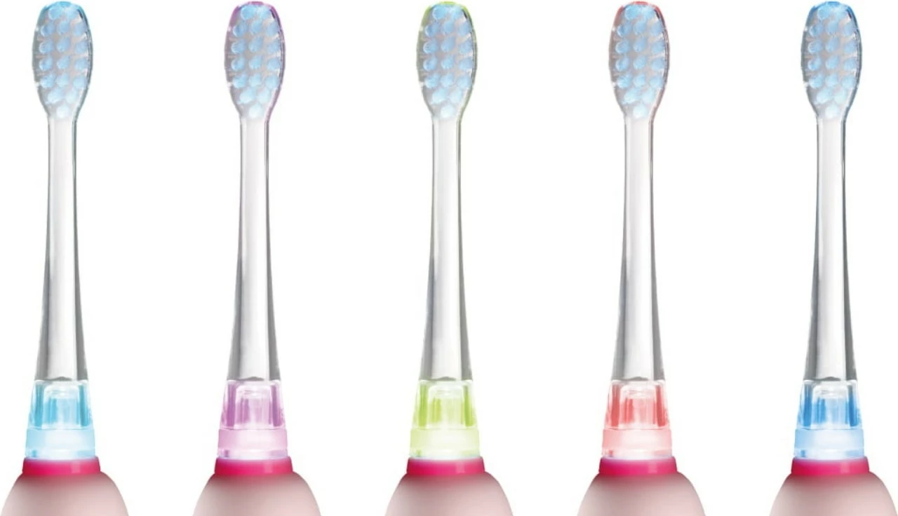 Sonična otroška električna zobna ščetka KIDO SMILE ZK3010 Concept Baby, 1–5 let, roza, komplet s 4 glavami