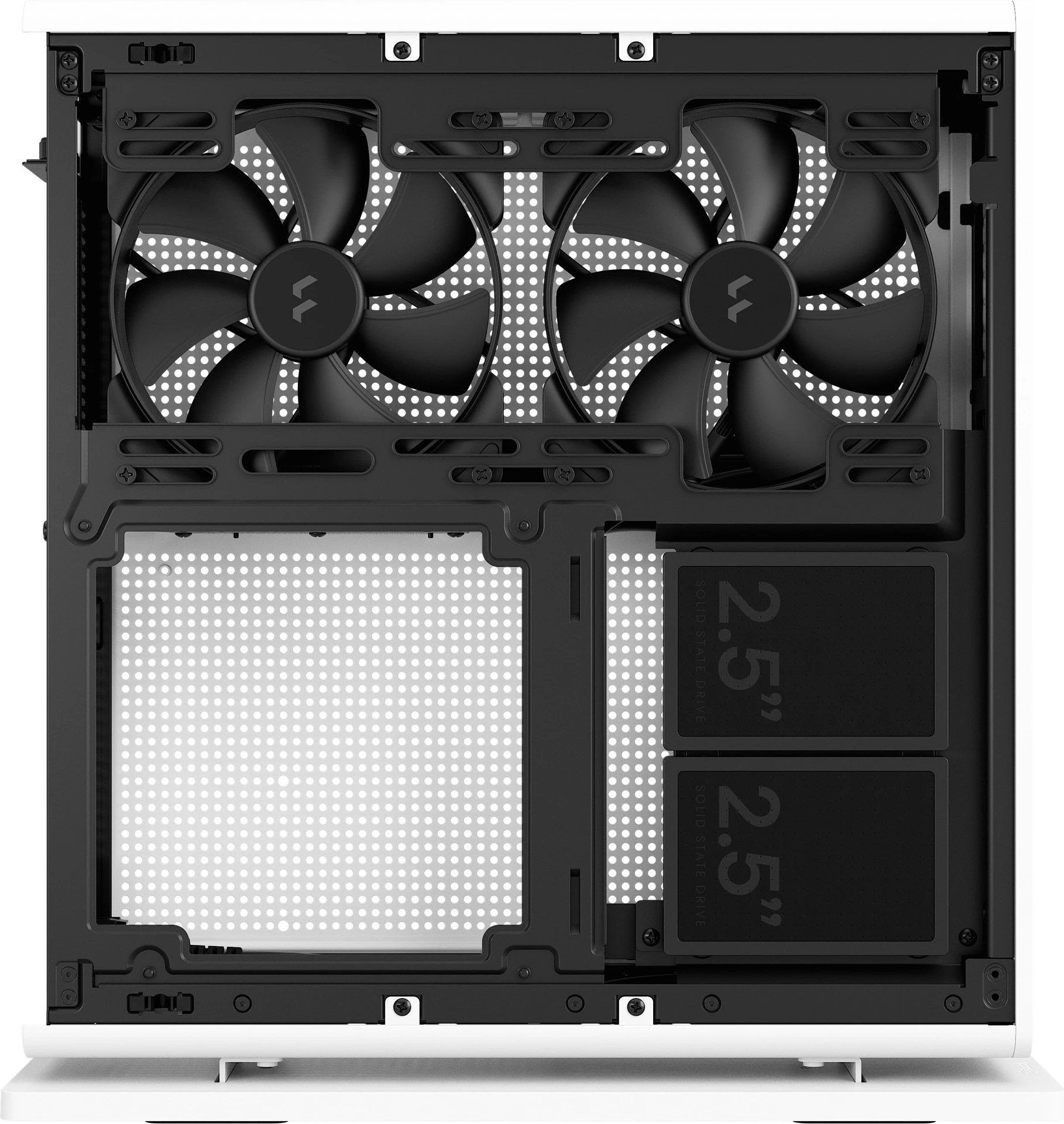 Kompaktna ohišje Fractal Design Ridge, Mini-ITX, SFF, belo