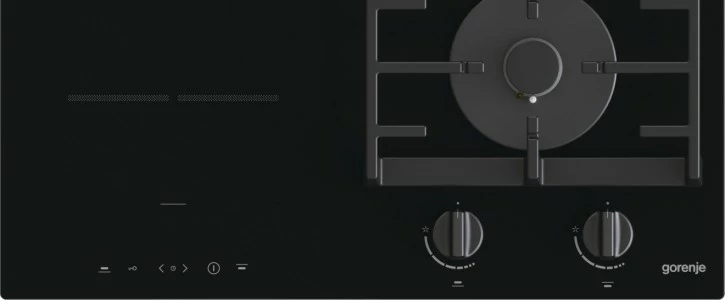 Kombinirana kuhalna plošča Gorenje GCI691BSC, 4 kuhališča, črna