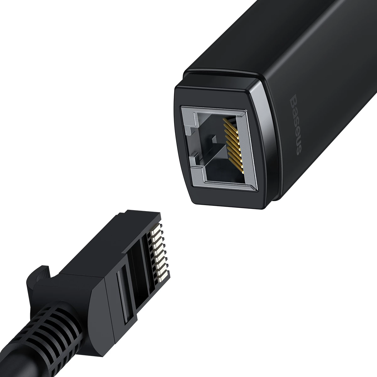 Omrežni adapter USB Type-A na RJ45 LAN, 100Mbps, črn, Baseus Lite Series