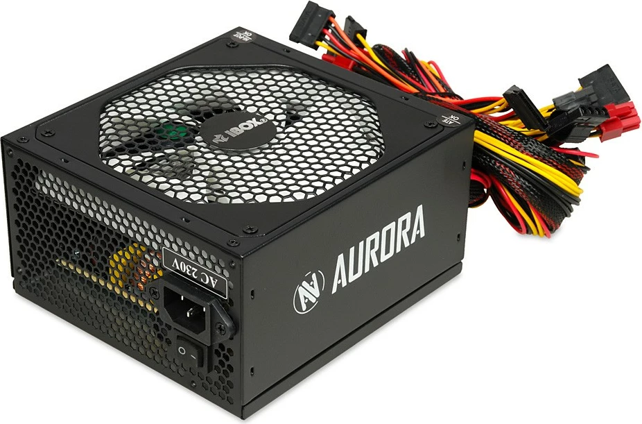 Napajalnik 700W iBOX Aurora, gaming, 14 cm ventilator, črn