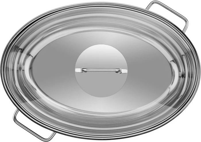 Pekač z steklenim pokrovom in termometrom, WMF, iz nerjavnega jekla