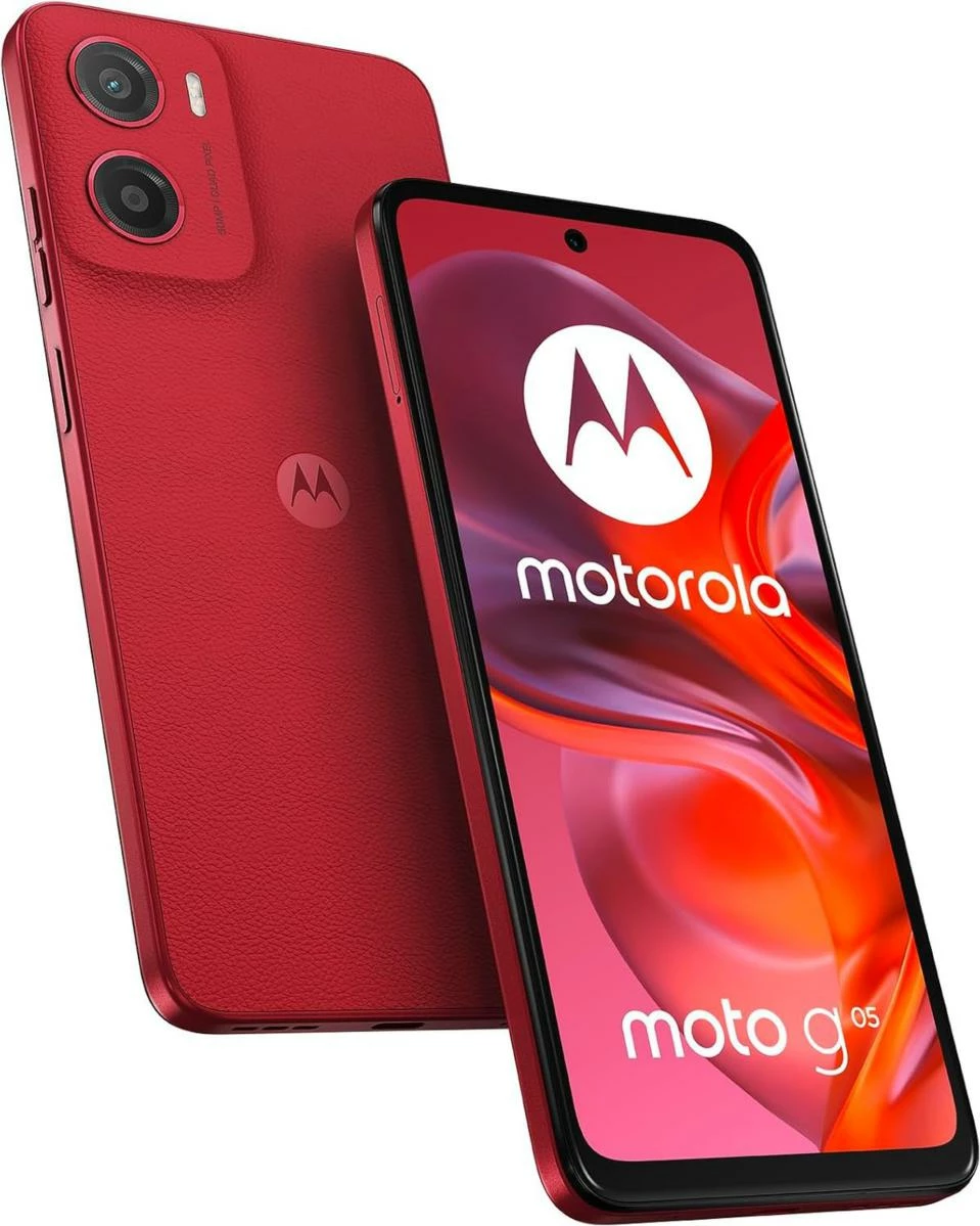 Pametni telefon 6,67" Plum Red, Motorola Moto G05, 4 GB RAM, 256 GB
