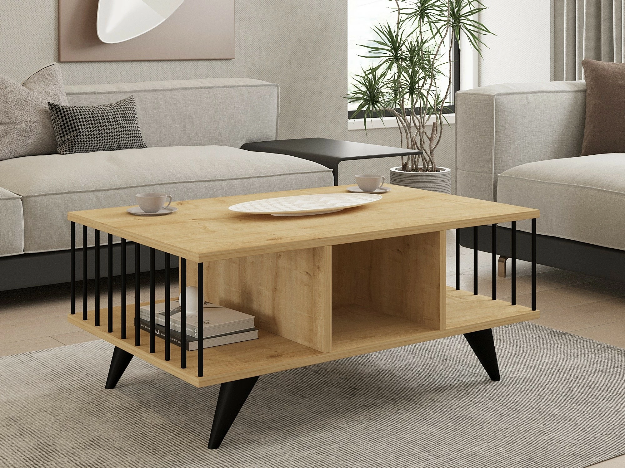 Kavna mizica Hanah Home, Bert, barva Sapphire