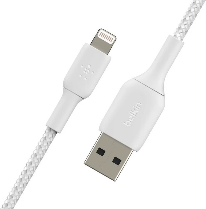 Kabel Lightning na USB A, 1 m, bel — Belkin CAA002BT1MWH